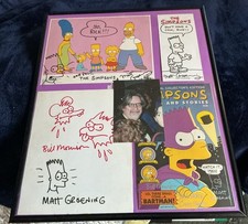 4x Matt Groening (Simpsons) Original hand Signed Autographs