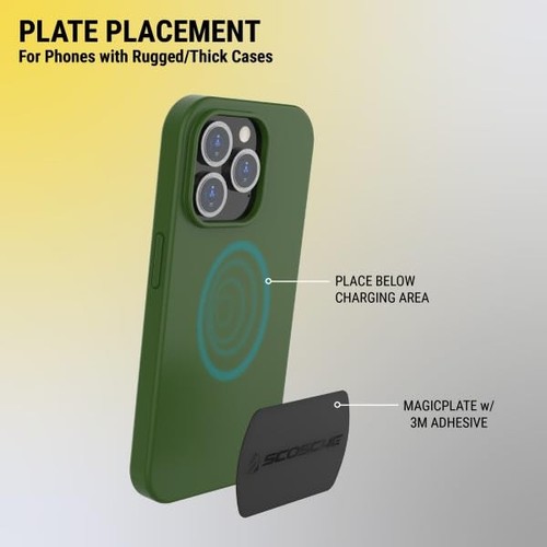 SCOSCHE MagicMount Magnetic Mount Replacement Plate Kit - MagicPlate Color - 第 6/7 張圖片