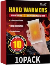 Super Long Lasting Hand Warmers - Odorless, 10-Hour Heat for Camping and More