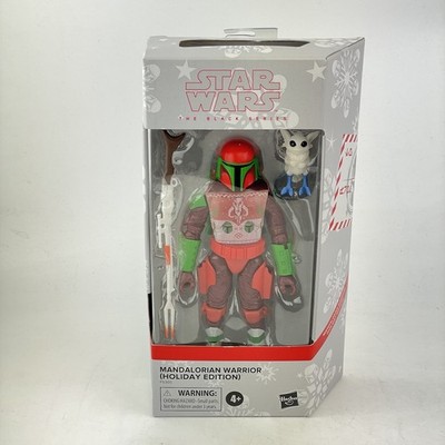 Boxed Star Wars The Black Series Mandalorian Warrior Holiday Edition F5305