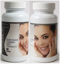 Hydrolyzed Collagen  Vitamin C  Skin, Hair, Nail  Joint Support 60 Capsules