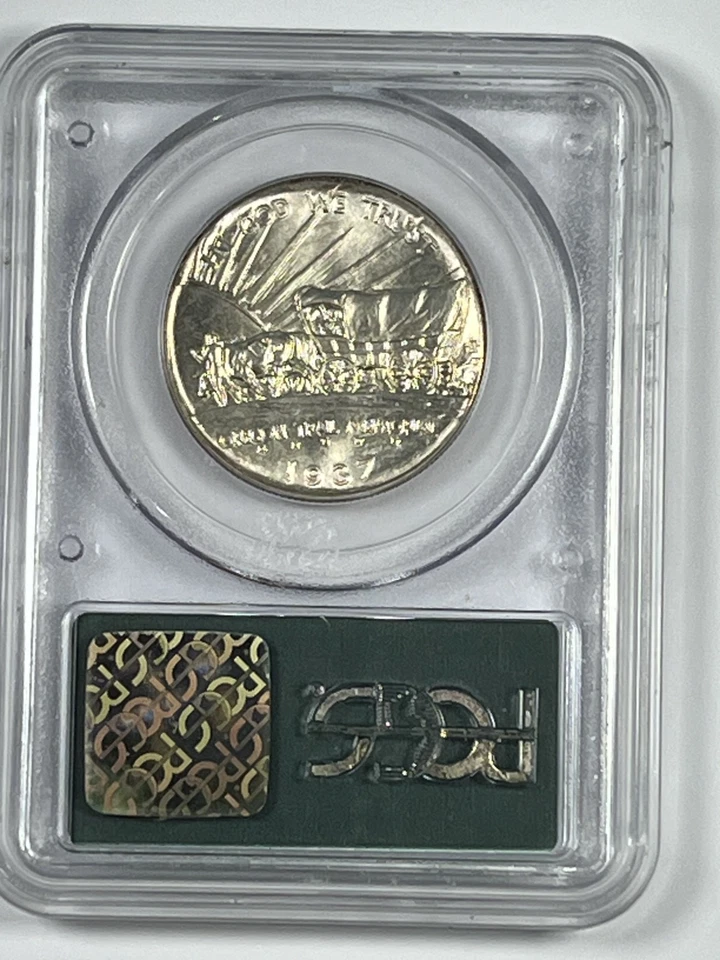 1937-D Oregon Trial Commemorative Half Dollar : PCGS MS67   OGH - Image 2 of 4
