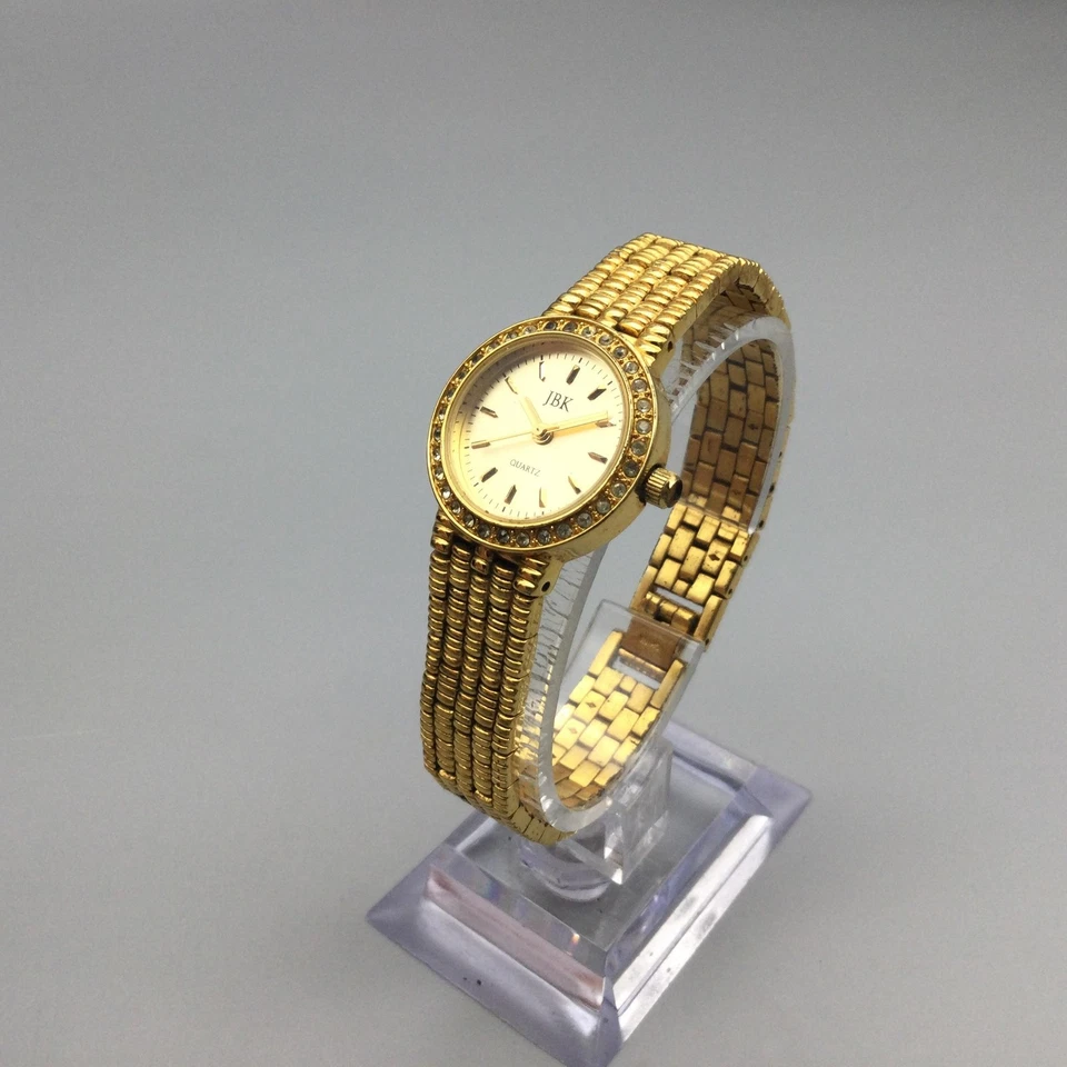 Reloj Mujer JBK Camrose & Kross Tono Dorado Bisel Cristal 24mm Batería Nueva 6.5" Foto 4 de 4