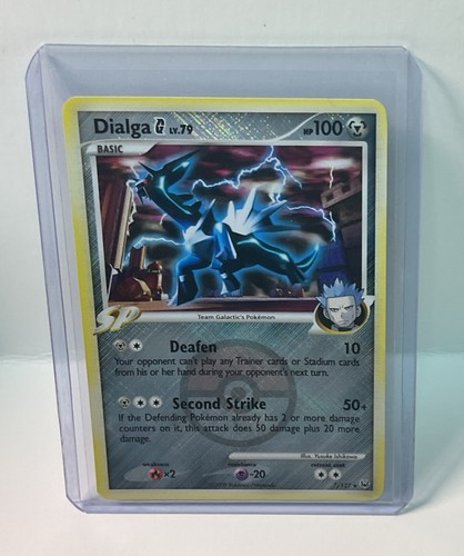 Dialga G 7/127 Platinum Crosshatch Pokemon League Promo Card