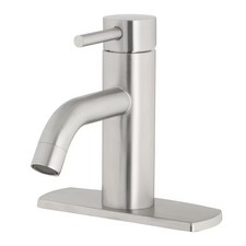 Larton Brushed Nickel Single Handle WaterSense Bathroom Faucet