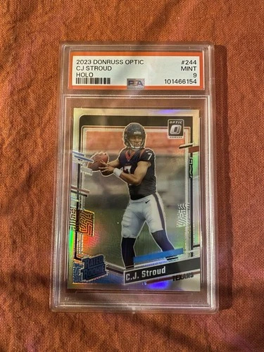 2023 Donruss Optic- CJ Stroud #244 Rated Rookie Holo Prizm PSA 9