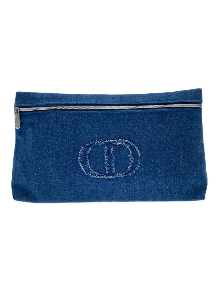 Pochette beauté Christian Dior polyester BLEU couleur unie