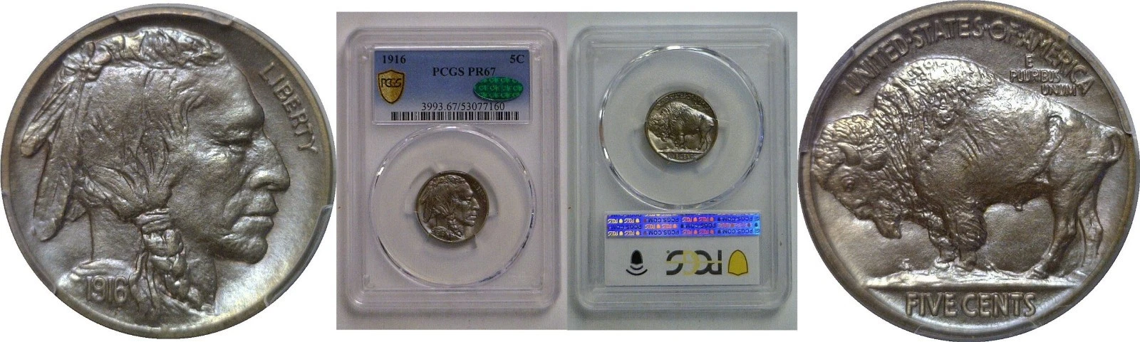 1916 Buffalo Nickel PCGS PR-67 CAC