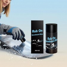 Rub on Snowboard Wax 30g Easy Use Reduce Friction Tool Portable Ski _UK