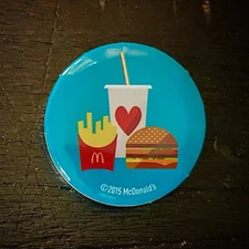 US MCDonald MCDonald Value Meal Menu Big Mac Value Can Badge Badge PBadge mCD48