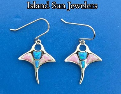 Alamea Mantarochen Ohrhänger, Sterlingsilber & Opal