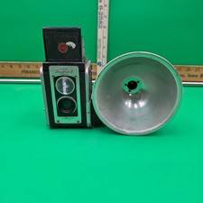 Vintage Kodak DUAFLEX II Kodar Lens Camera w Flash Attachment UNTESTED