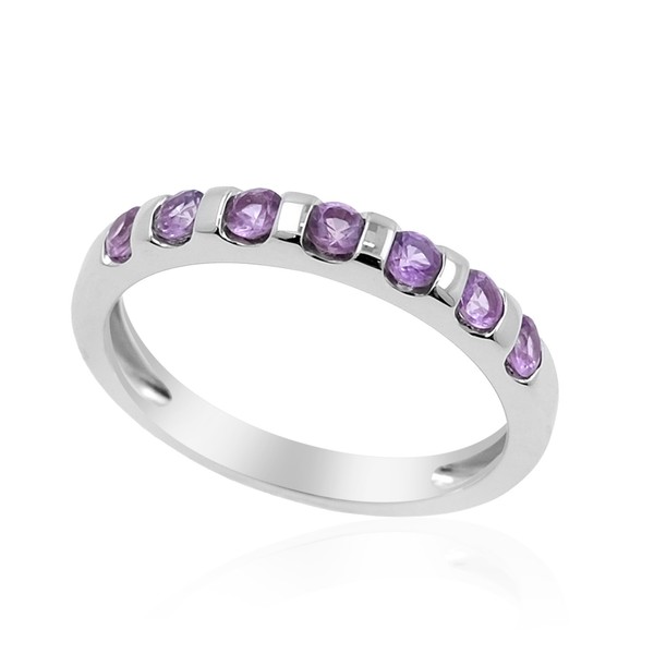 Cavill Ceylon Saphir Ring 0,416Ct Rhodiniert 925 Silber Damen Echtschmuck--image