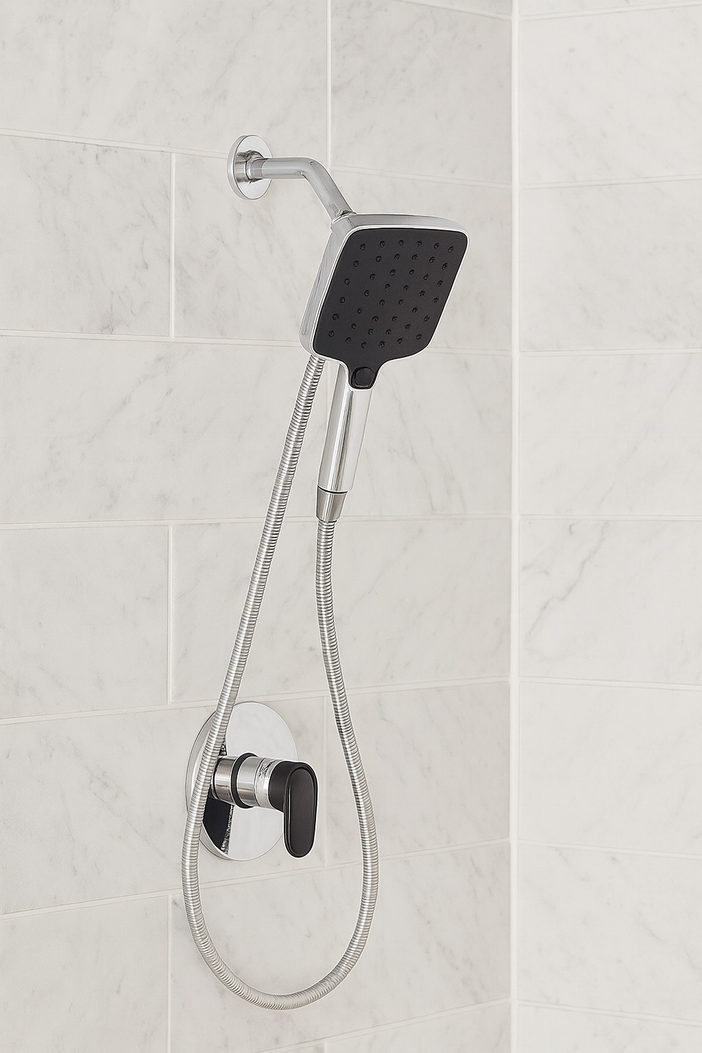 Kohler Rain Duet 3-Spray Handheld Shower Head w/ Hose Wall M