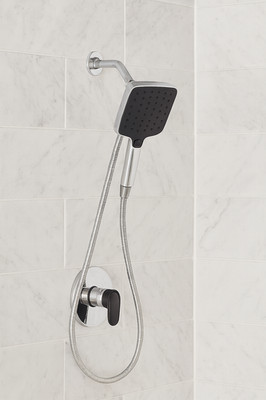 Kohler Rain Duet 3-Spray Handheld Shower Head w/ Hose Wall Mount Polished Chrome