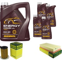 Mann Inspektionspaket 9L Mannol Energy 5W-30 FüR VW Touareg 3.0 V6 TDI Porsche