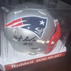 TreVeyon Henderson New England Patriots Signed Riddell Mini Helmet #32 SWAU COA