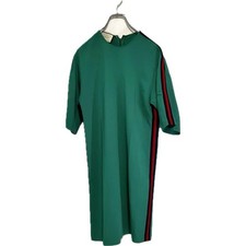 USED GUCCI 19SS WEB LINE DRESS SHERRY GOOD