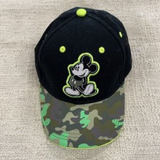 Disney Mickey Mouse Youth Black  Camo Adjustable Baseball Cap Hat