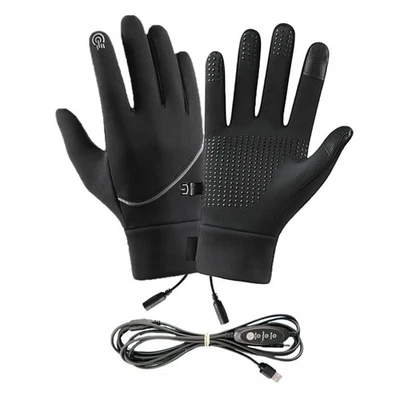 MARKENLOS Beheizte Handschuhe USB-Heizung Winter-Thermo-Fäustlinge Touchscreen Erstklassi