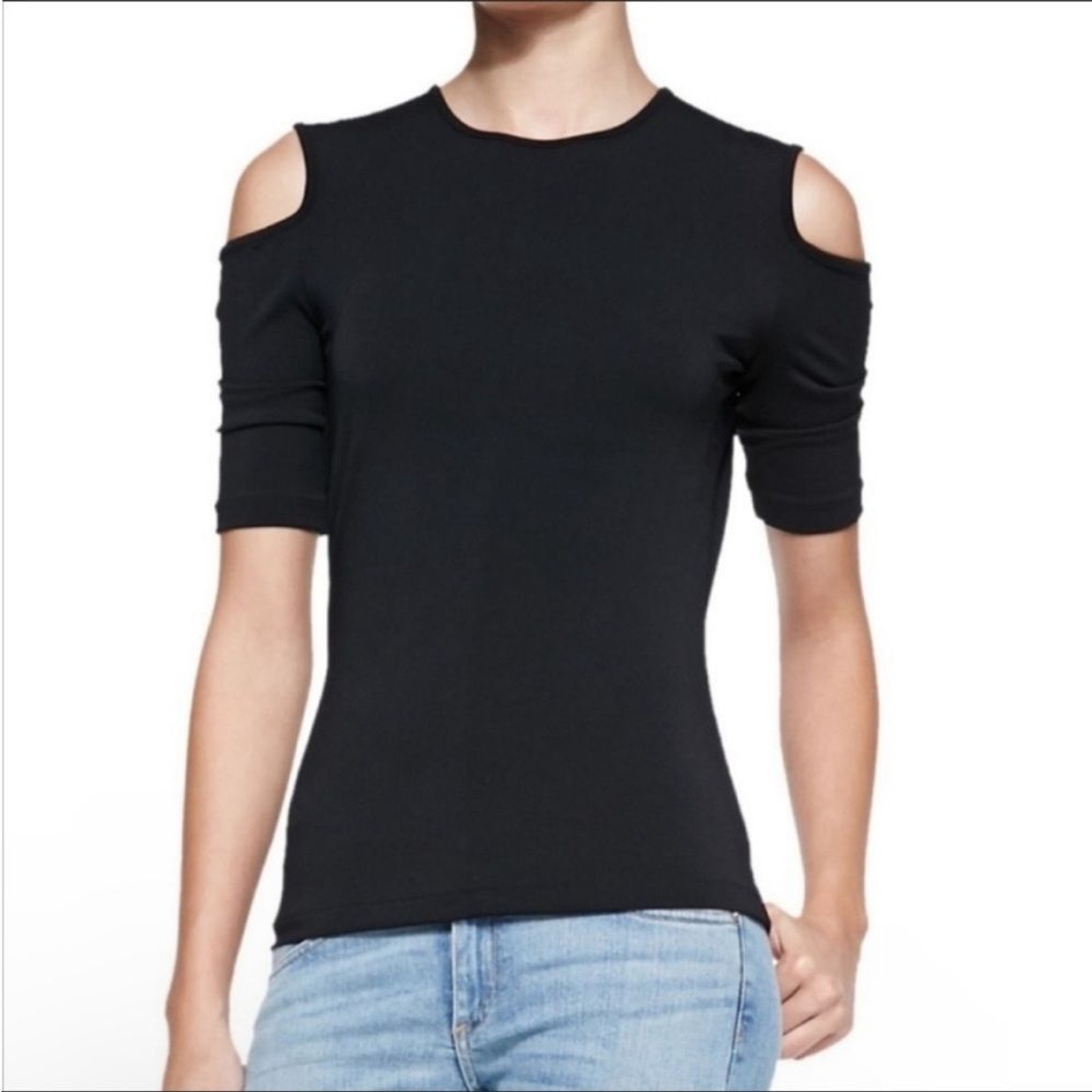 Rag and Bone Medium Split Shoulder Short Sleeve S… - image 2