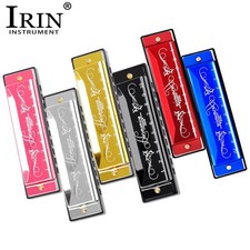 Irin 10 Holes 20 Tone Harmonica New Style Colorful C Key Harmonica Woodwind Inst