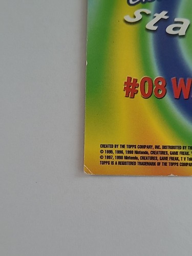 Tarjeta Pokemon - Wartortle #08 E8 - Pokemon la Primera Película - Topps - Imagen 11 de 14