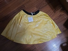 Girls dance costume Yellow Black Sequins Size 7 Halloween Costume New Tags