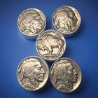 Lot of (5) BUFFALO Indian Head Nickel Coins 💥💥FULL DATES 💥💥- Assorted Years!