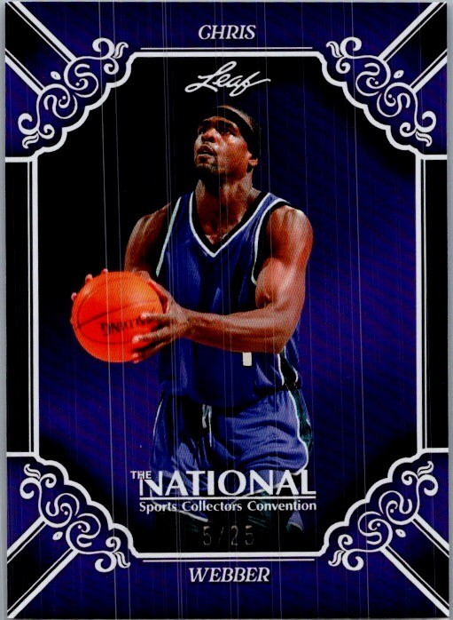Chris Webber 2026 Leaf National NSCC Exclusive Purple /25