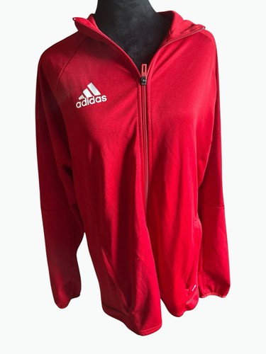 Adidas Climalite Training Track Jacket – Men’s Large – Red