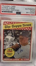2018 Topps Heritage - Aaron Judge #278 SIGNED (PSA)