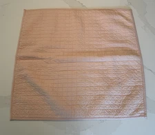 Urban Habitat Quilted Euro Pillow Sham 26 x 25 Light Pink Cottagecore Boho EUC