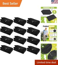 Waffle Pattern 12 Microfiber Golf Towels - 16x23inch with Clips for Men/Women