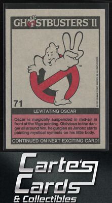 Levitating Oscar 1989 Topps Ghostbusters II #71 | eBay