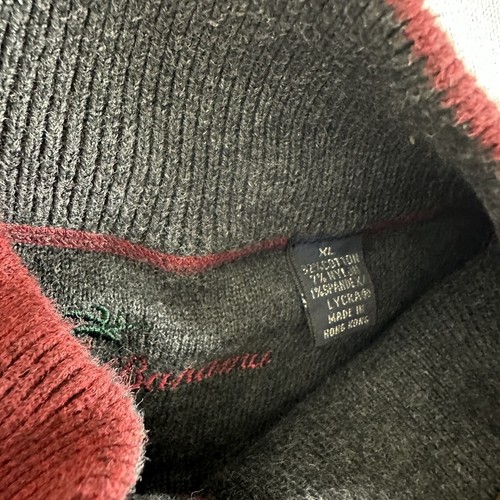 Tommy Bahama Pullover Mens Size XL Red Gray Reversible Sweater Quarter Zip - Picture 5 of 5