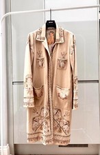 Biya Embroided Silk Coat Size M
