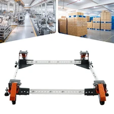 Heavy Duty Mobile Base 35*35in Adjustable Mobile Base 650 LBS 4 Universal Wheels