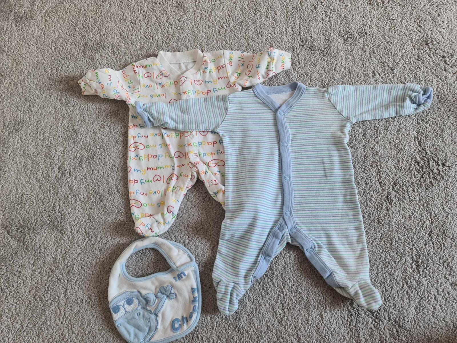 Baby Boy Clothes Bundle 03 Months 43 items (bodysuits, trousers, tops