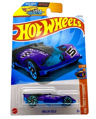 Hot Wheels Rollin Solo Purple #154 Mainline 2024 Case H Let's Race