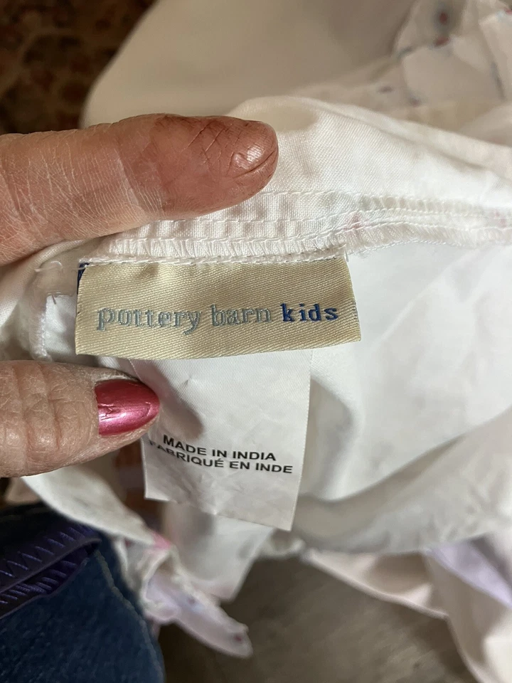 Pottery Barn Niños Niñas Cuna Falda Polvo Volantes Guardería Bebé Ropa de Cama (J8) Foto 4 de 4