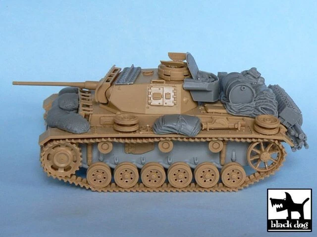 BLACK DOG T48024 - Pz.KpFW.III Ausf. L ACCESSORIES SET (TAMIYA) - 1/48 RESIN KIT - Immagine 4 di 4