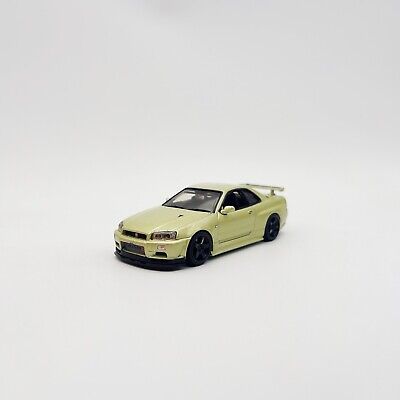 芸能人愛用 Hot Nismo with Nur II V-spec R34 GT-R Nissan 1:43 Wheels 乗用車