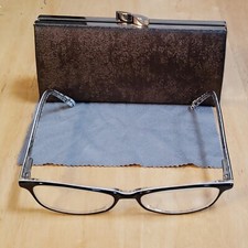 NICOLE MILLER  EYELET  Eyeglasses FRAMES ONLY 50-16-140 Black Web W/CASE