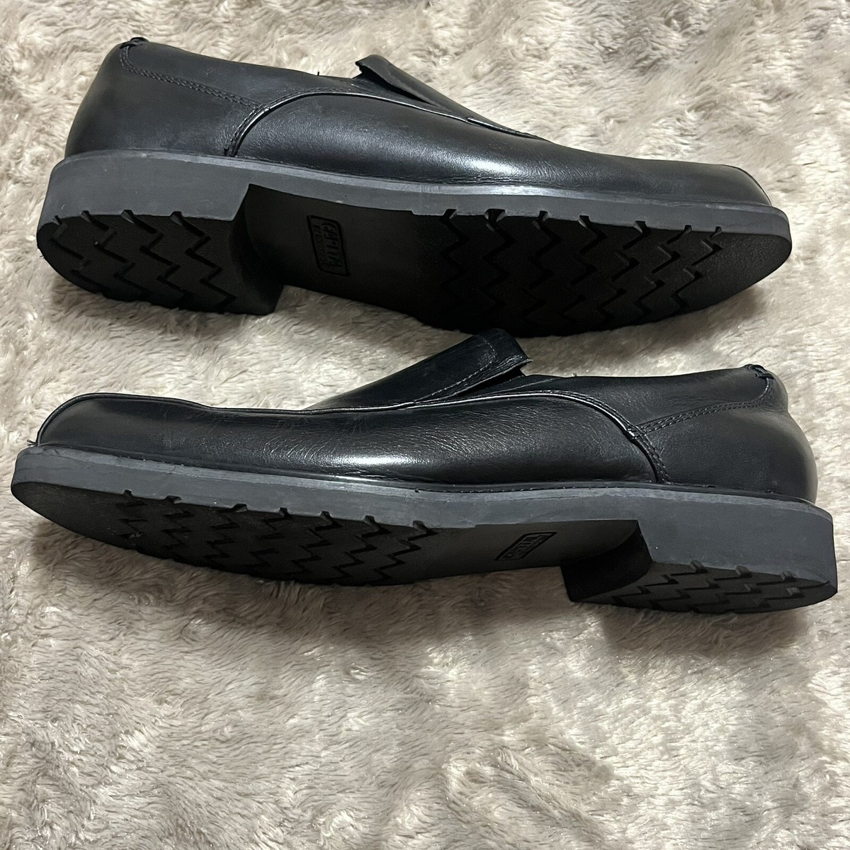Capital by Rockport Black Leather SlipOn Loafers Dress Shoes  display picture 2