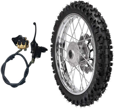 14'' Front Wheel 60/100-14 Tire Rim Disc Brake CRF70 Dirt Bike Apollo 110cc 125cc