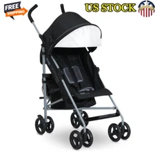 Lightweight Umbrella Stroller W/ UPF Canopy 5-Point Harness Compact Fold New