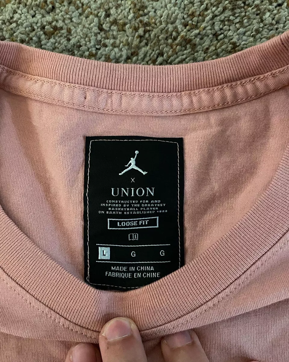 union jordan reverse dunk tee pink