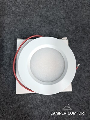 12V LED Strahler Wohnmobil - geschalteter Einbaustrahler / dimmbar Wohnmobil weiß x 1