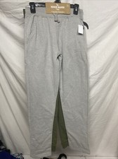 Eddie Bauer Kids 2-pack Boys Fleese Sweatpants Gray Straight Hem Green Jogger L